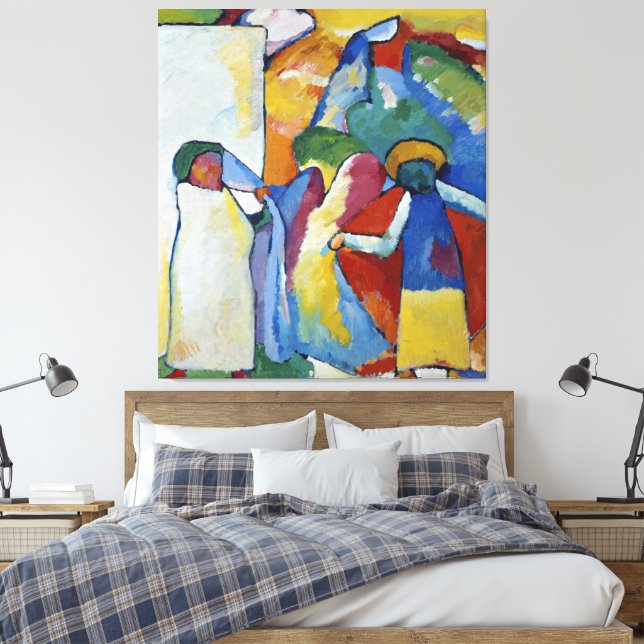 Wassily Kandinsky - Impression Canvas Print (Insitu(Bedroom))