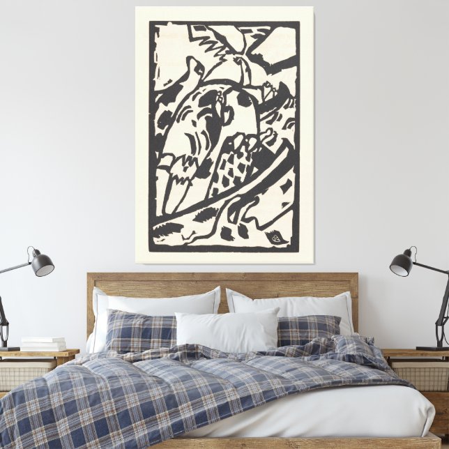 Wassily Kandinsky - Klänge Canvas Print (Insitu(Bedroom))