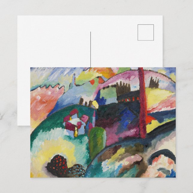 Wassily Kandinsky Landscape with Factory Chimney Postcard (Front/Back)