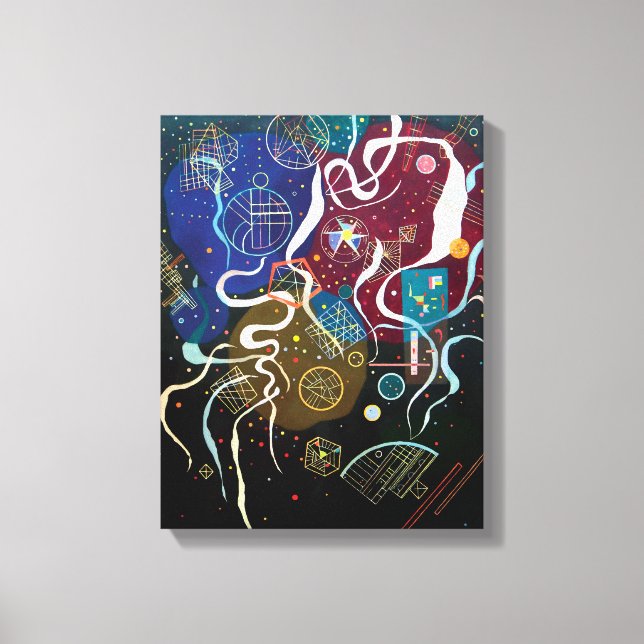 Wassily Kandinsky - Movement One Abstract Art Canvas Print (Front)