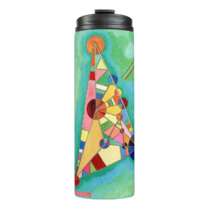 Wassily Kandinsky Multi Colored Triangle Thermal Tumbler