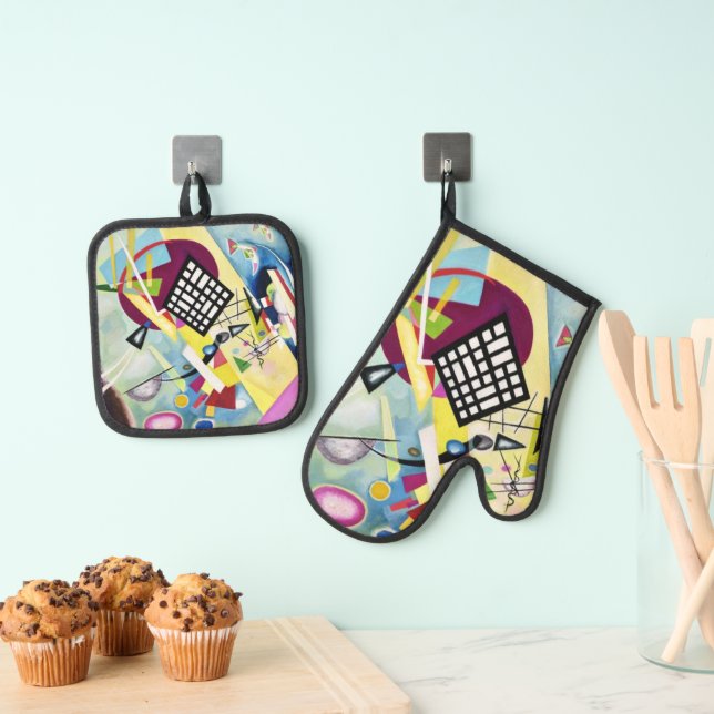 Wassily Kandinsky Oven Mitt & Pot Holder Set (Insitu(Hanging))