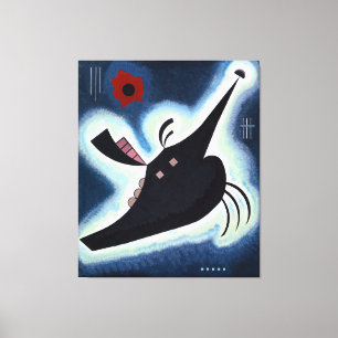 Wassily Kandinsky - Pointed Black. Canvas Print