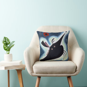 Wassily Kandinsky - Pointed Black. Cushion