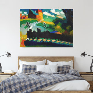Wassily Kandinsky - Railway near Murnau (1909) Canvas Print