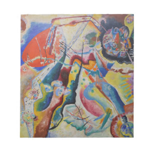 Wassily Kandinsky Red stain Classic Abstract Art Notepad