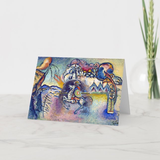 Wassily Kandinsky - Saint George & The Horsemen Card (Front)