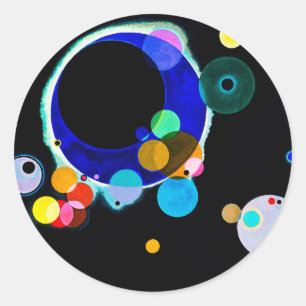 Wassily Kandinsky - Several Circles Classic Round Sticker