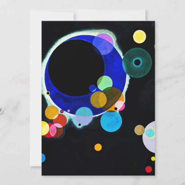 Wassily Kandinsky - Several Circles Holiday Card (Front)
