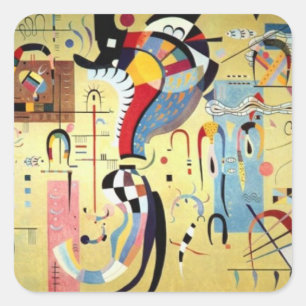 Wassily Kandinsky Square Sticker