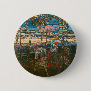Wassily Kandinsky The Riding Couple Russian Art 6 Cm Round Badge