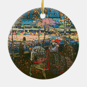 Wassily Kandinsky The Riding Couple Russian Art Ceramic Tree Decoration