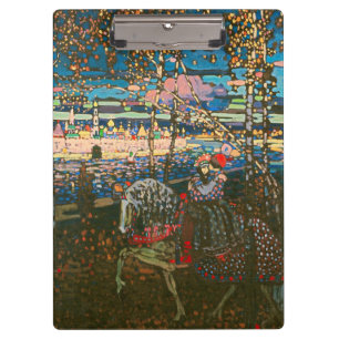 Wassily Kandinsky The Riding Couple Russian Art Clipboard
