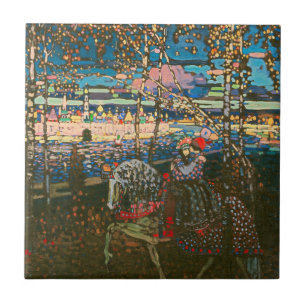 Wassily Kandinsky The Riding Couple Russian Art Tile