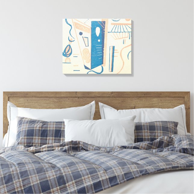 Wassily Kandinsky - Untitled, from XXe Siècle Canvas Print (Insitu(Bedroom))