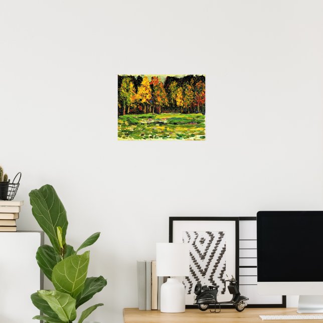 Wassily Kandinsky's artwork, Forest Edge, Poster (Home Office)