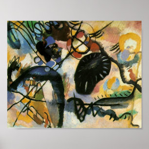 Wassily Kandinsky's painting, Black Spot, Poster