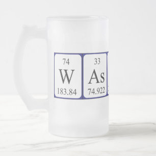 Wassup periodic table word frosty mug