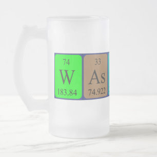 Wassup periodic table word frosty mug