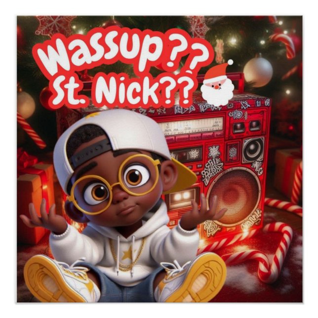Wassup Saint Nick Poster (Front)