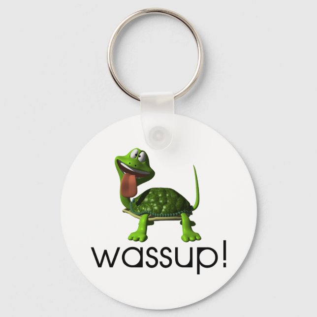 Wassup Turtle Key Ring (Front)