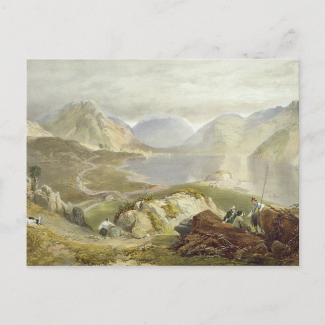 Wast Water, from 'The English Lake District', 1853 Postcard (Front)