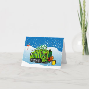 Waste Collectors' Whimsical Holiday Greeting Card