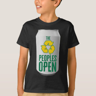 Waste Management Peoples Open Beer Can  T-Shirt