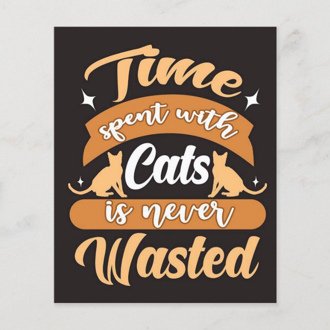Wasted Cat |Adorable Cat Flyer (Front)