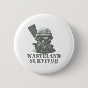 Wasteland Survivor 6 Cm Round Badge