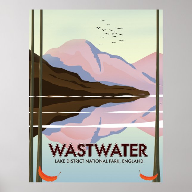 Wastwater Lake district england Poster (Front)