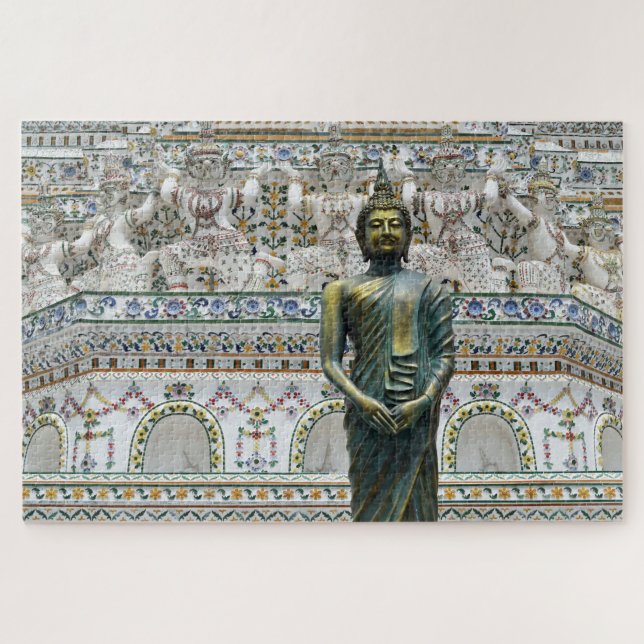 Wat Arun Buddha in Blue Jigsaw Puzzle (Horizontal)