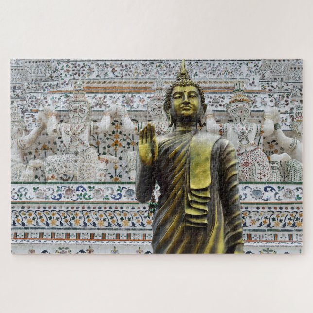 Wat Arun Buddha in Gold Jigsaw Puzzle (Horizontal)