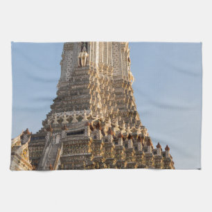 Wat Arun temple in Bangkok Thailand Tea Towel