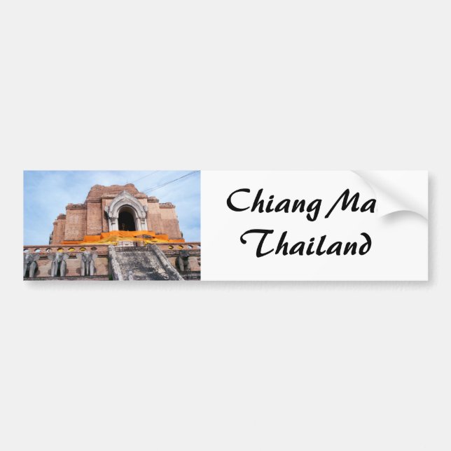 Wat Chedi Luang Bumper Sticker (Front)