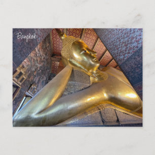 wat pho reclining buddha  postcard