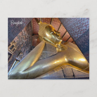 wat pho reclining buddha postcard