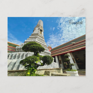 wat pho stupa bangkok postcard