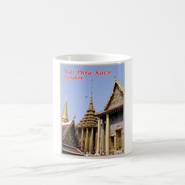 Wat Phra Kaew - Sacred Buddhist Temple - Thailand Coffee Mug (Center)