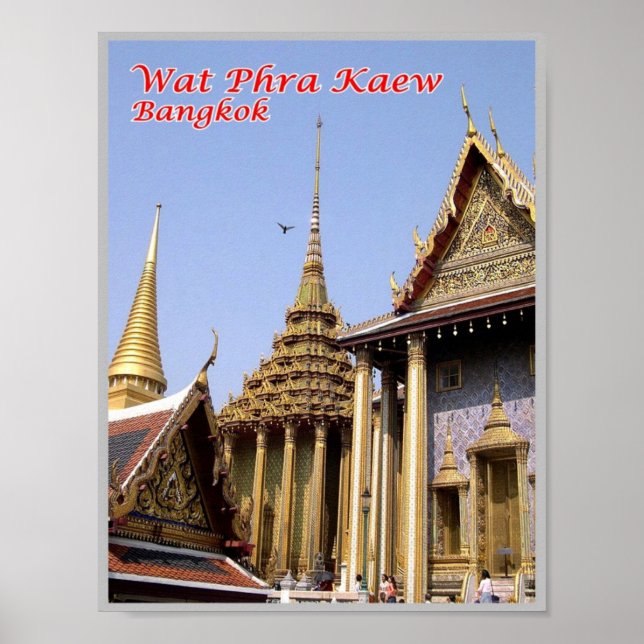 Wat Phra Kaew - Sacred Buddhist Temple - Thailand Poster (Front)