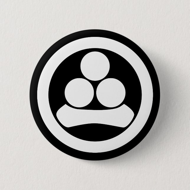 Watanabe star in circle 6 cm round badge (Front)