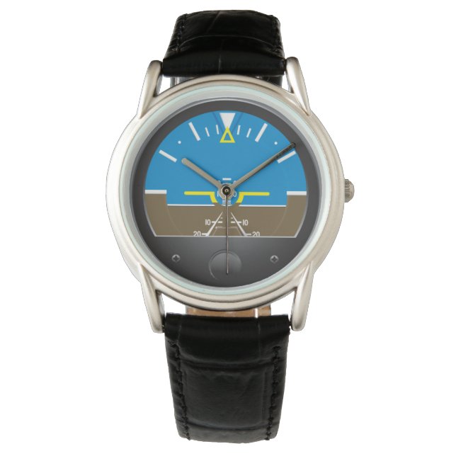 Watch Aviation  style  Artificial Horizon (Front)