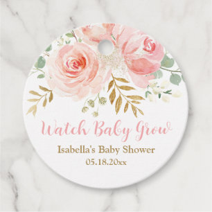 Watch Baby Grow Succulent Favour Tags, Baby Shower Tags