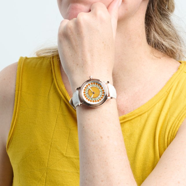 Watch - Calendula and Orange Disc (Wrist)