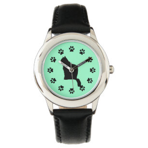 Watch - Cat and paw prints