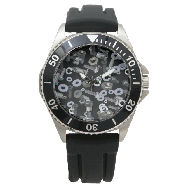 Watch - Classic Stainless Steel - Nuts and Bolts (Front)