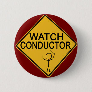 Watch Conductor 6 Cm Round Badge