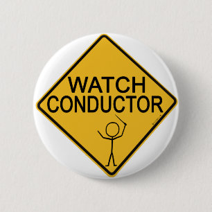 Watch Conductor 6 Cm Round Badge