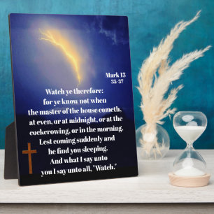 WATCH FOR JESUS RETURN PLAQUE