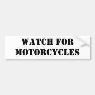 watch for motorcycles bumper sticker